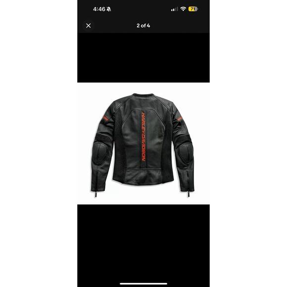 Harley-Davidson Women's Brawler Leather Jacket - 98007-21VW - Picture 11 of 12